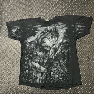 Men's Black Wolf Graphic Tee